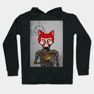 Unique White Fang Digital Collectible - Character with RobotMask, AnimalEye Color, and GlassSkin on TeePublic Hoodie